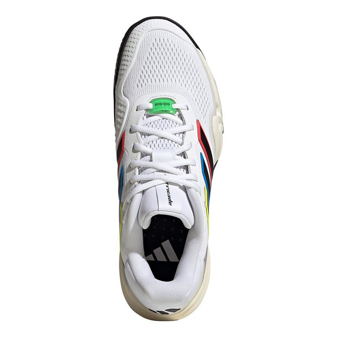 adidas Barricade 14 Mens Tennis Shoe - White/Core Black/Cream White