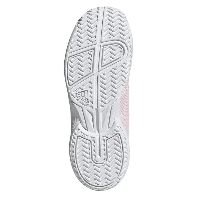 adidas Courtflash Junior Tennis Shoe - Distilled Pink/White