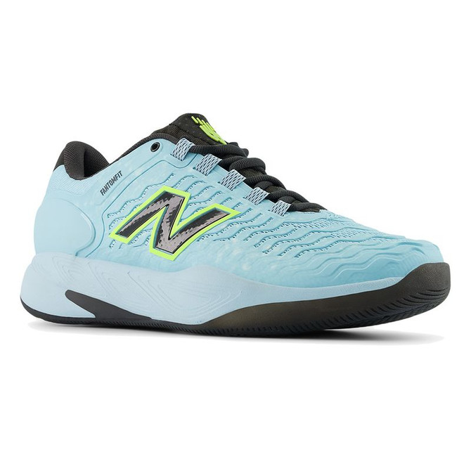 New Balance CT-Rally v2 (2E) Mens Tennis Shoe - Glint Blue/Black