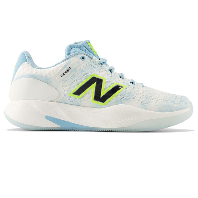 New Balance CT-Rally v2 (B) Womens Tennis Shoe - White/Sea Salt/Glint Blue