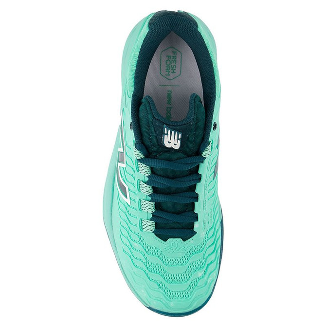 New Balance CT-Rally v2 (B) Womens Clay Tennis Shoe - Deep End/Medusa Green