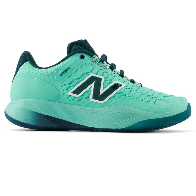 New Balance CT-Rally v2 (D) Womens Clay Tennis Shoe - Deep End/Medusa Green