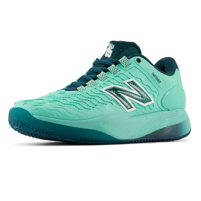 New Balance CT-Rally v2 (D) Womens Clay Tennis Shoe - Deep End/Medusa Green