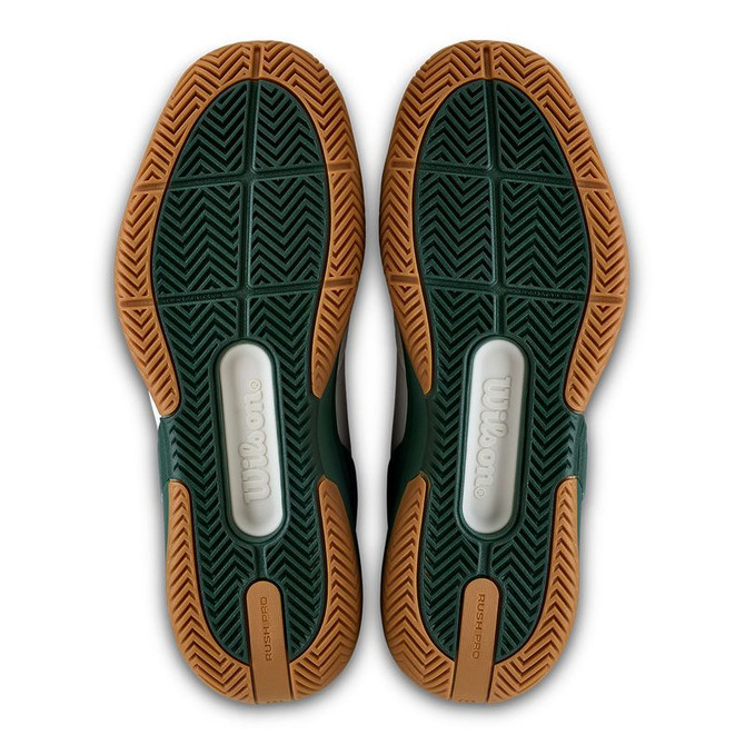Wilson Rush Pro 5 Mens Tennis Shoe - White/Sycamore/Gum