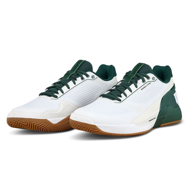 Wilson Rush Pro 5 Mens Tennis Shoe - White/Sycamore/Gum
