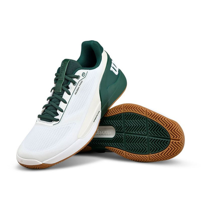 Wilson Rush Pro 5 Mens Tennis Shoe - White/Sycamore/Gum