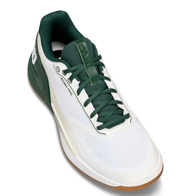 Wilson Rush Pro 5 Mens Tennis Shoe - White/Sycamore/Gum