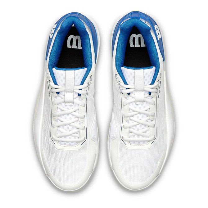 Wilson Rush Tour 5 Mens Tennis Shoe - White/Deja Vu Blue/Lunar Rock
