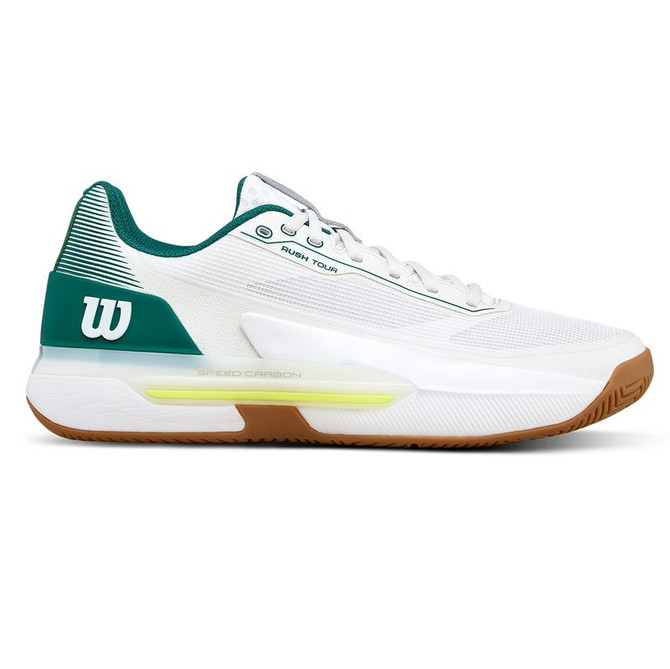 Wilson Rush Tour 5 Mens Tennis Shoe - White/Evergreen/Gum