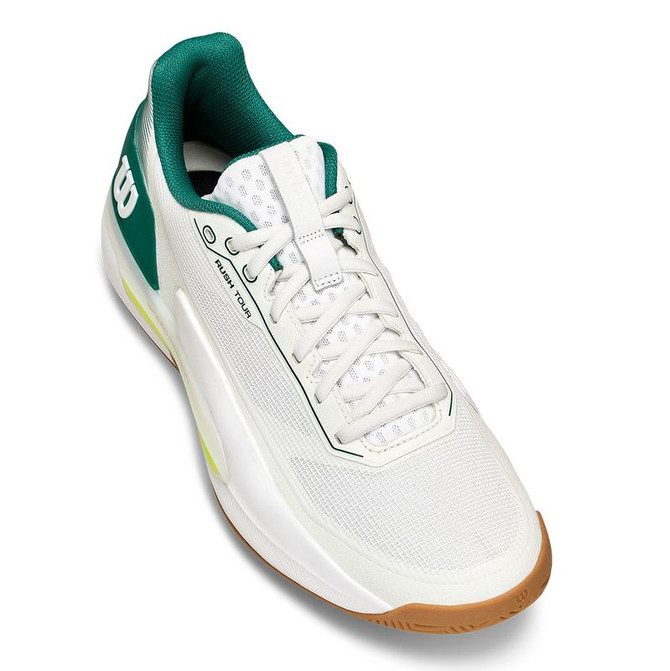 Wilson Rush Tour 5 Mens Tennis Shoe - White/Evergreen/Gum