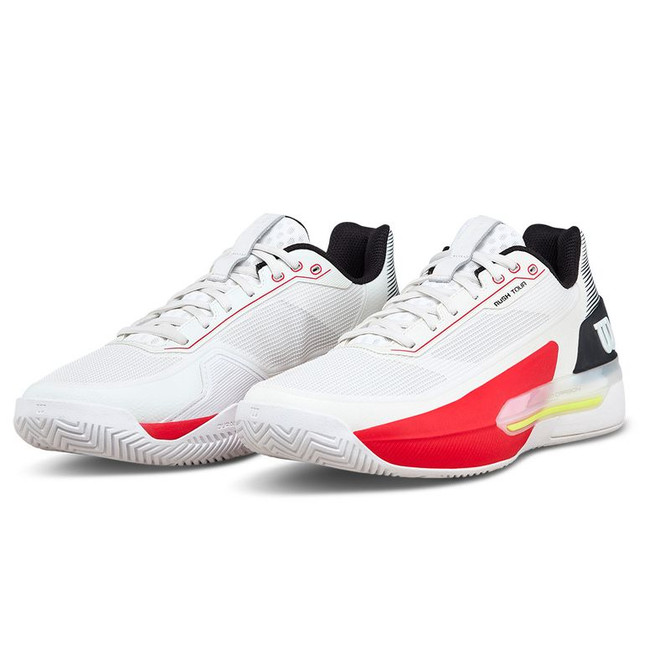 Wilson Rush Tour 5 Mens Tennis Shoe - White/Black/Infrared