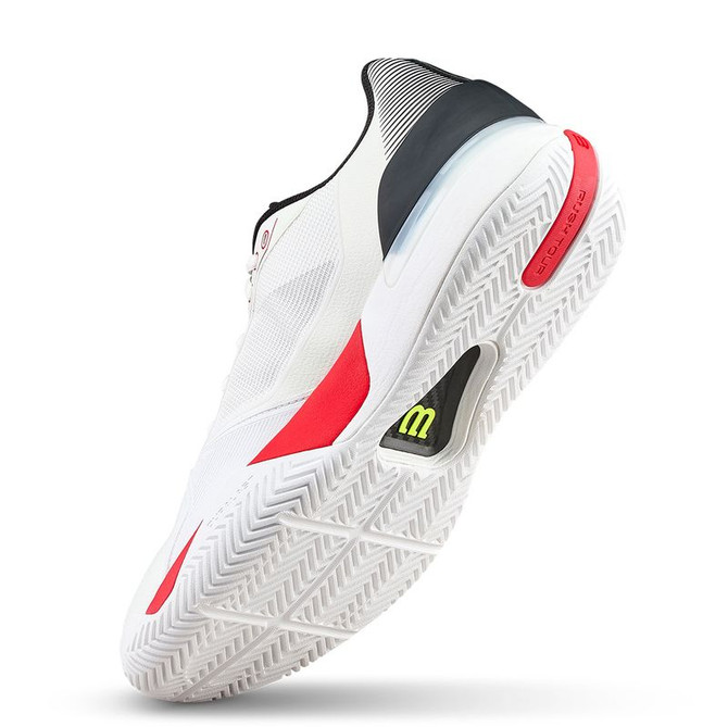 Wilson Rush Tour 5 Mens Tennis Shoe - White/Black/Infrared