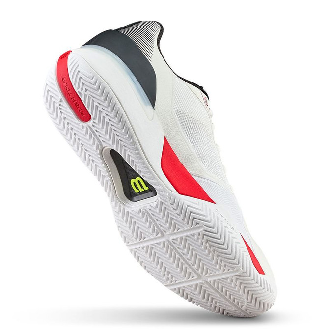 Wilson Rush Tour 5 Mens Tennis Shoe - White/Black/Infrared