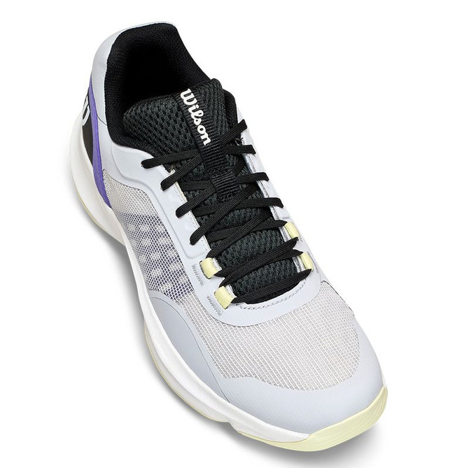 Wilson Hurakn Pro v2 Mens Padel Shoe - Gray Dawn/Black/Tender Yellow