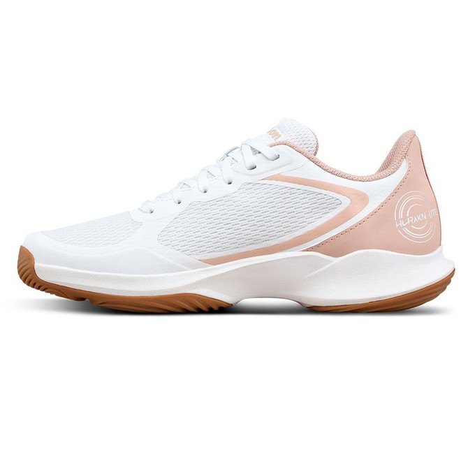 Wilson Hurakn Lite Womens Padel Shoe - White/Cameo Rose/Gum