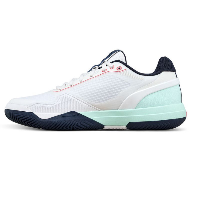 Wilson Rush Pro 5 Mens Tennis Shoe - White/Bay/Fiery Coral