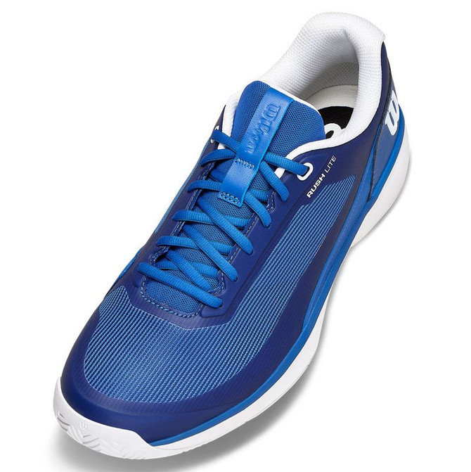 Wilson Rush Lite 5 Mens Tennis Shoe - Deja Vu Blue/White/Safety Yellow