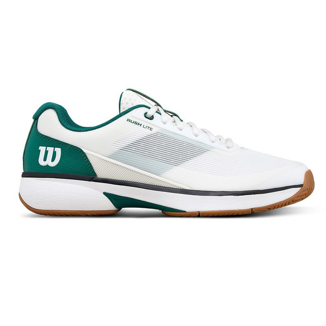 Wilson Rush Lite 5 Mens Tennis Shoe - White/Evergreen/Gum