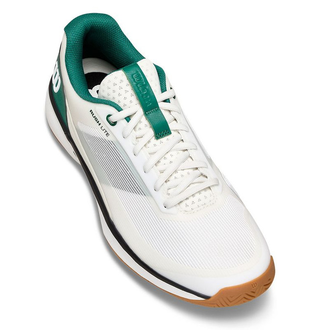 Wilson Rush Lite 5 Mens Tennis Shoe - White/Evergreen/Gum