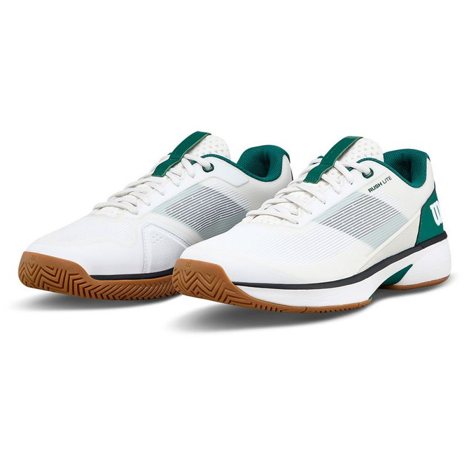 Wilson Rush Lite 5 Mens Tennis Shoe - White/Evergreen/Gum