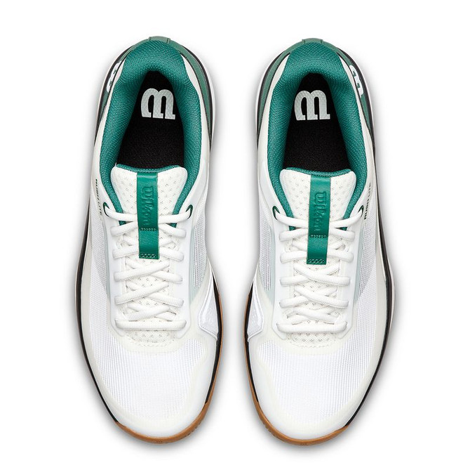 Wilson Rush Lite 5 Mens Tennis Shoe - White/Evergreen/Gum