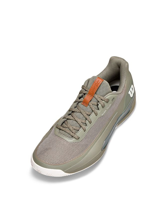 Wilson Rush Tour 5 Mens Tennis Shoe - Vetiver/Tofu/Caramel Cafe
