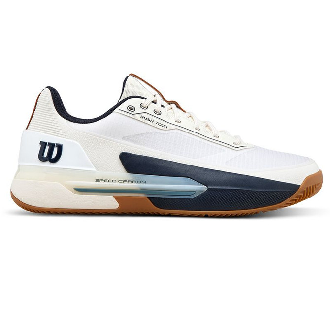 Wilson Rush Tour 5 Mens Clay Tennis Shoe - White/Navy Blazer/Gum