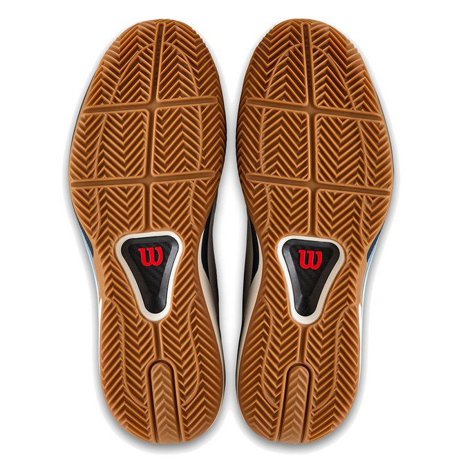 Wilson Rush Tour 5 Mens Clay Tennis Shoe - White/Navy Blazer/Gum