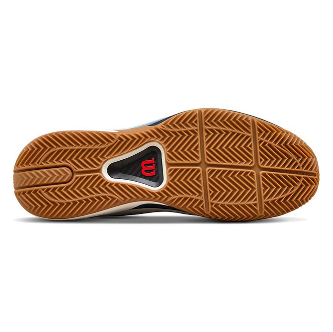 Wilson Rush Tour 5 Mens Clay Tennis Shoe - White/Navy Blazer/Gum