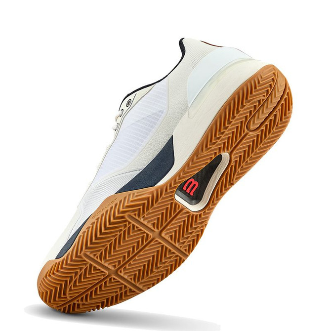 Wilson Rush Tour 5 Mens Clay Tennis Shoe - White/Navy Blazer/Gum