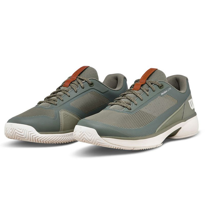 Wilson Rush Lite 5 Mens Tennis Shoe - Vetiver/Tofu/Caramel Cafe