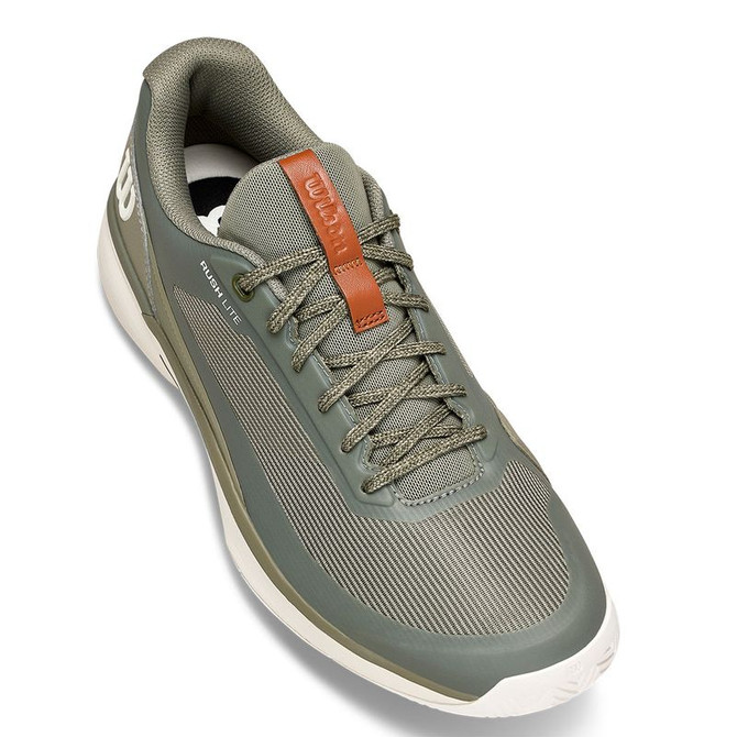 Wilson Rush Lite 5 Mens Tennis Shoe - Vetiver/Tofu/Caramel Cafe