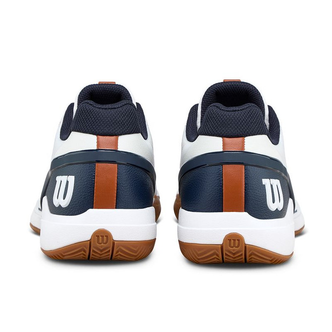 Wilson Rush Pro 5 Mens Clay Tennis Shoe - White/Navy Blazer/Gum