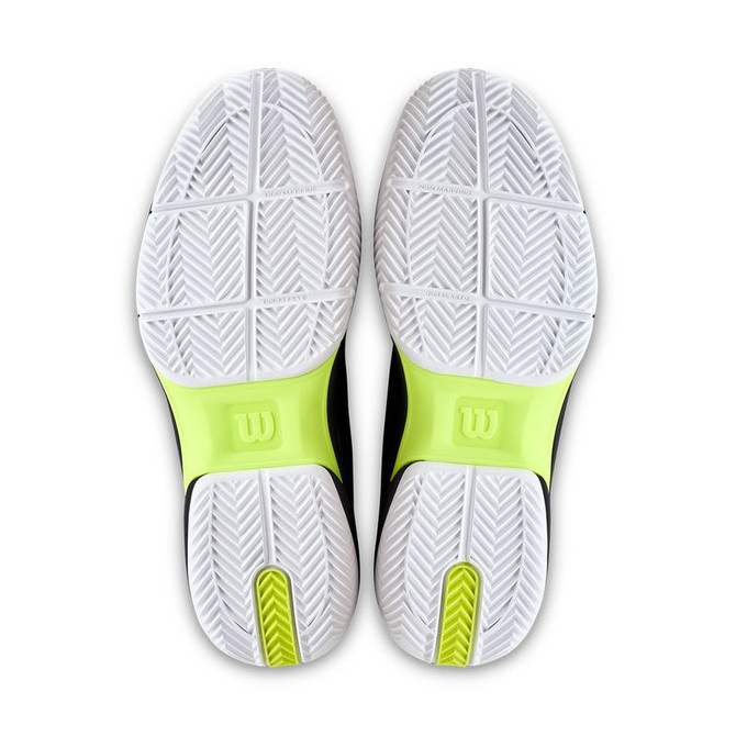 Wilson Rush Lite 5 Mens Clay Tennis Shoe - Black/White/Safety Yellow