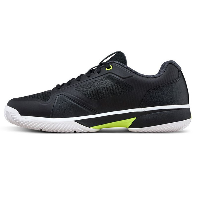 Wilson Rush Lite 5 Mens Clay Tennis Shoe - Black/White/Safety Yellow