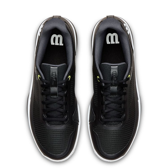 Wilson Rush Lite 5 Mens Clay Tennis Shoe - Black/White/Safety Yellow