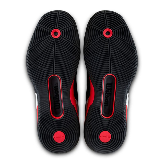 Wilson Rush Pro 5 Mens Padel Shoe - Black/InfraredWhite