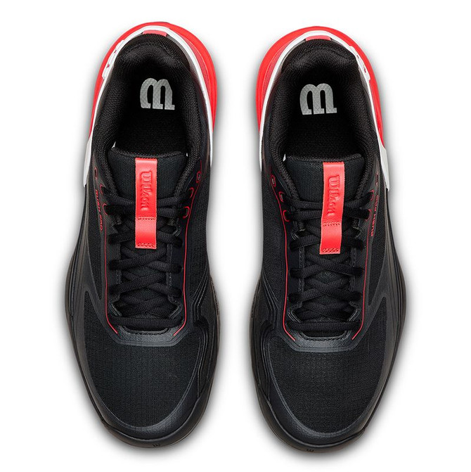 Wilson Rush Pro 5 Mens Padel Shoe - Black/InfraredWhite