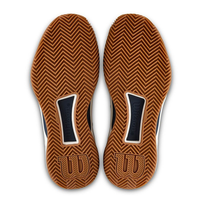 Wilson Intrigue Tour Womens Clay Tennis Shoe - Vanilla Ice/Navy Blazer/Gum