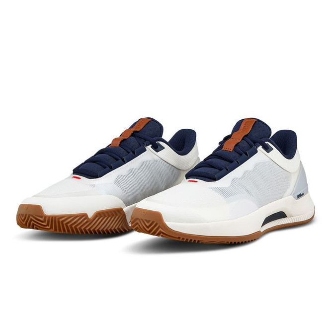 Wilson Intrigue Tour Womens Clay Tennis Shoe - Vanilla Ice/Navy Blazer/Gum