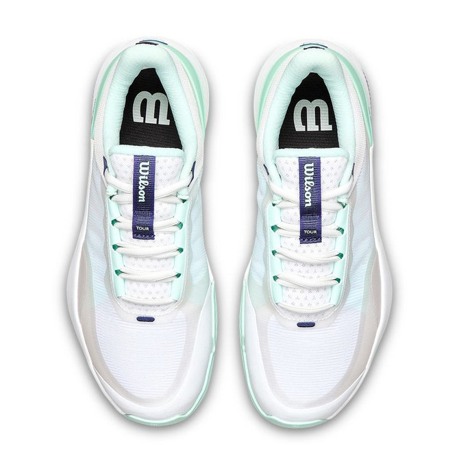 Wilson Intrigue Tour Womens Padel Shoe - White/Bay/Skipper Blue