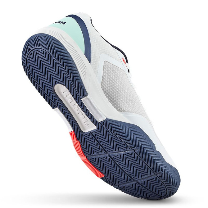 Wilson CourtGlide Mens Tennis Shoe - Gray Dawn/Bay/Fiery Coral