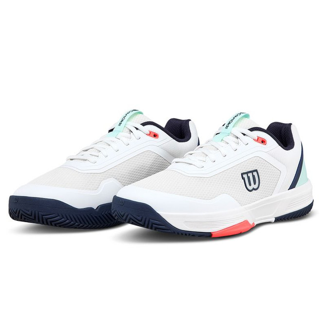 Wilson CourtGlide Mens Tennis Shoe - Gray Dawn/Bay/Fiery Coral