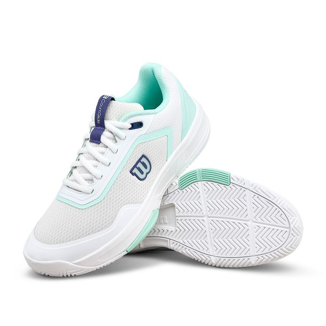 Wilson CourtGlide Womens Tennis Shoe - White/Bay/Skipper Blue