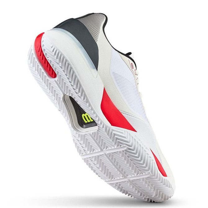 Wilson Rush Tour 5 Mens Clay Tennis Shoe - White/Black/Inftrared