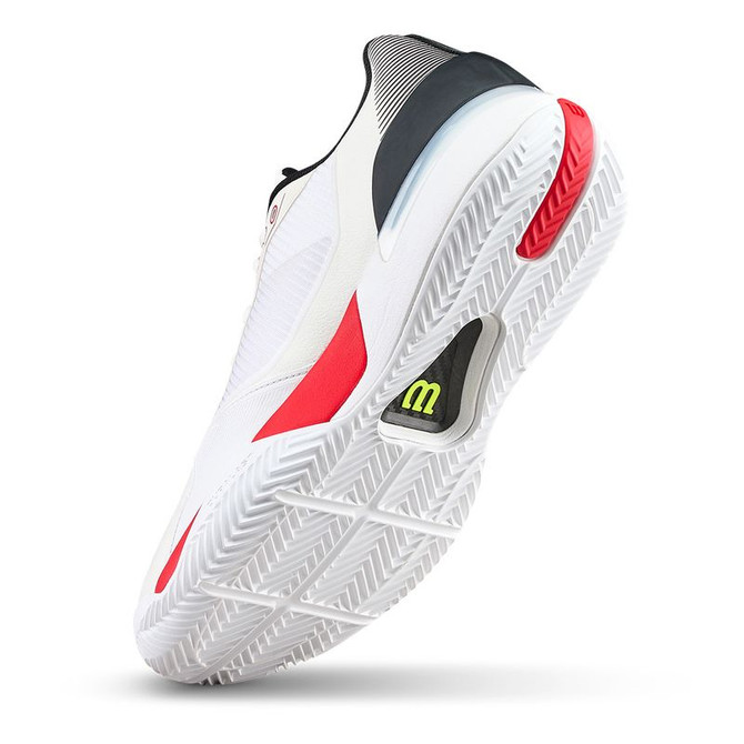 Wilson Rush Tour 5 Mens Clay Tennis Shoe - White/Black/Inftrared