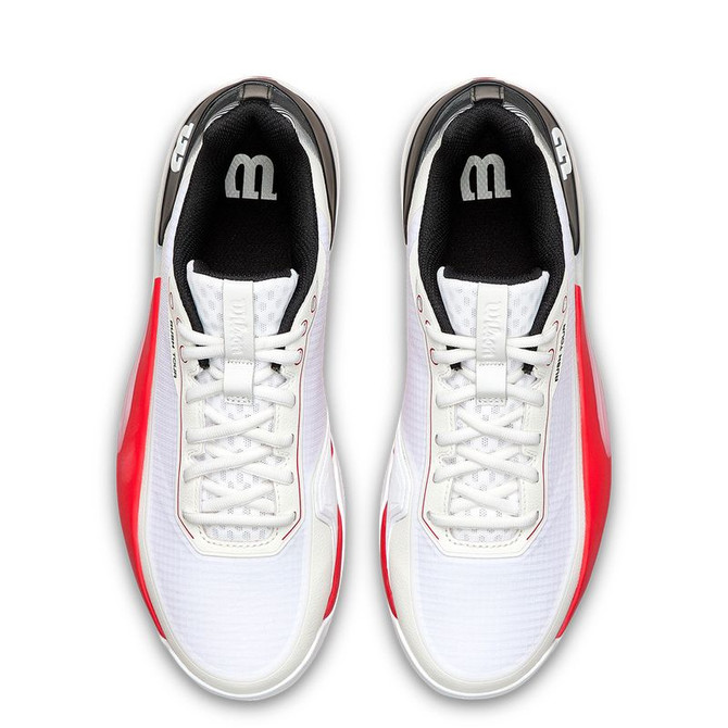 Wilson Rush Tour 5 Mens Clay Tennis Shoe - White/Black/Inftrared