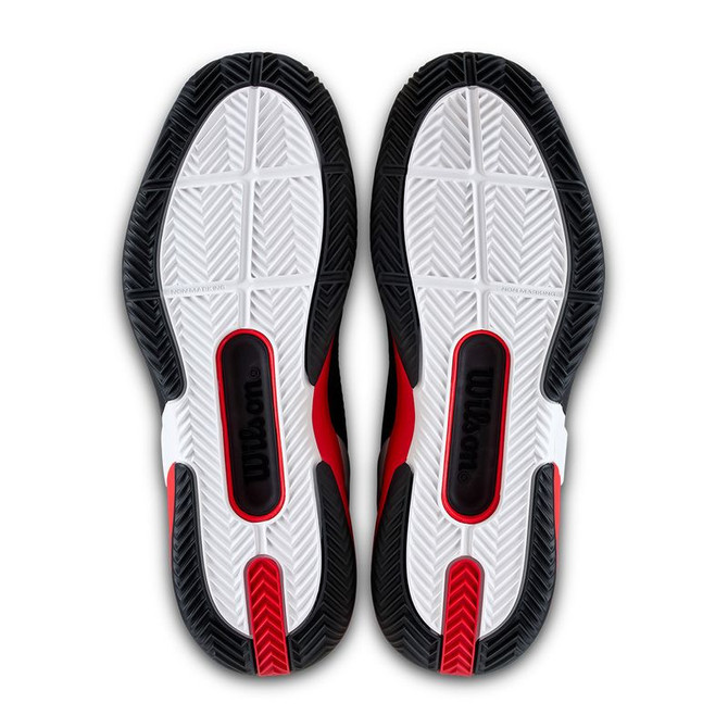Wilson Rush Pro 5 Mens Clay Tennis Shoe - Black/Infrared/White