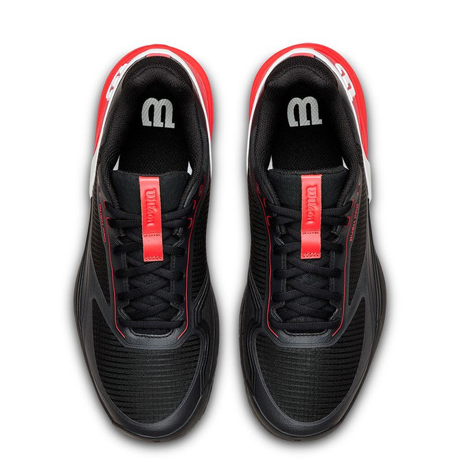 Wilson Rush Pro 5 Mens Clay Tennis Shoe - Black/Infrared/White