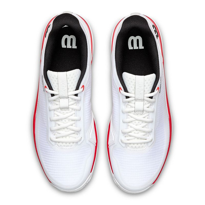 Wilson Rush Lite 5 Mens Clay Tennis Shoe - White/Black/Infrared